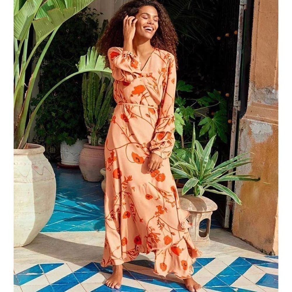 Johanna Ortiz X H&M Creped Dress Wrap Flor… - Picture 2 of 16